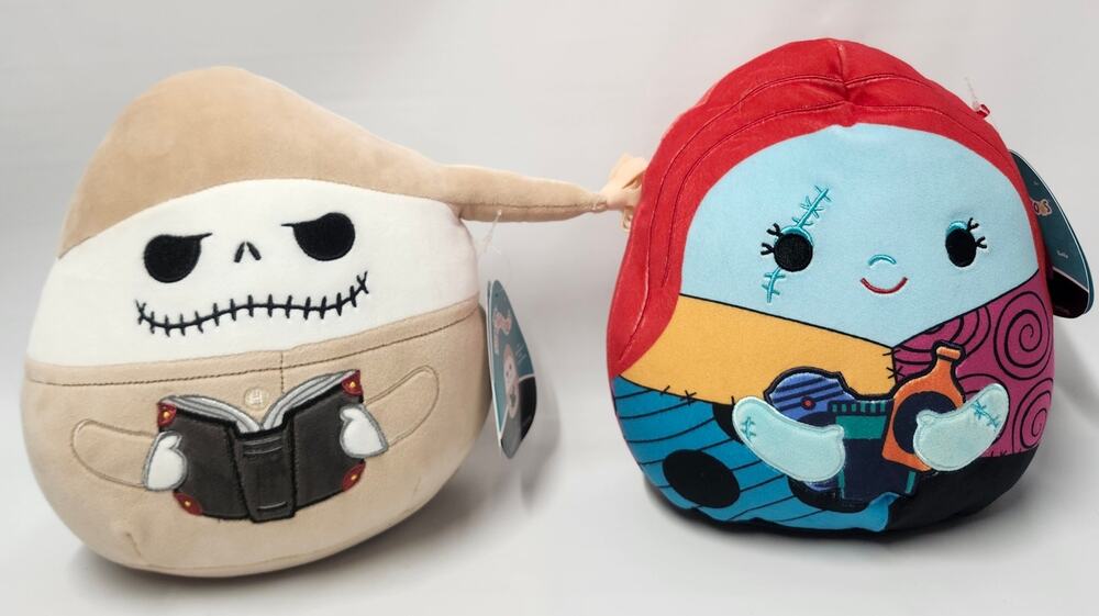 Squishmallows Jack Skellington Sandy Claws & Sally 8" Plush Lot NWT